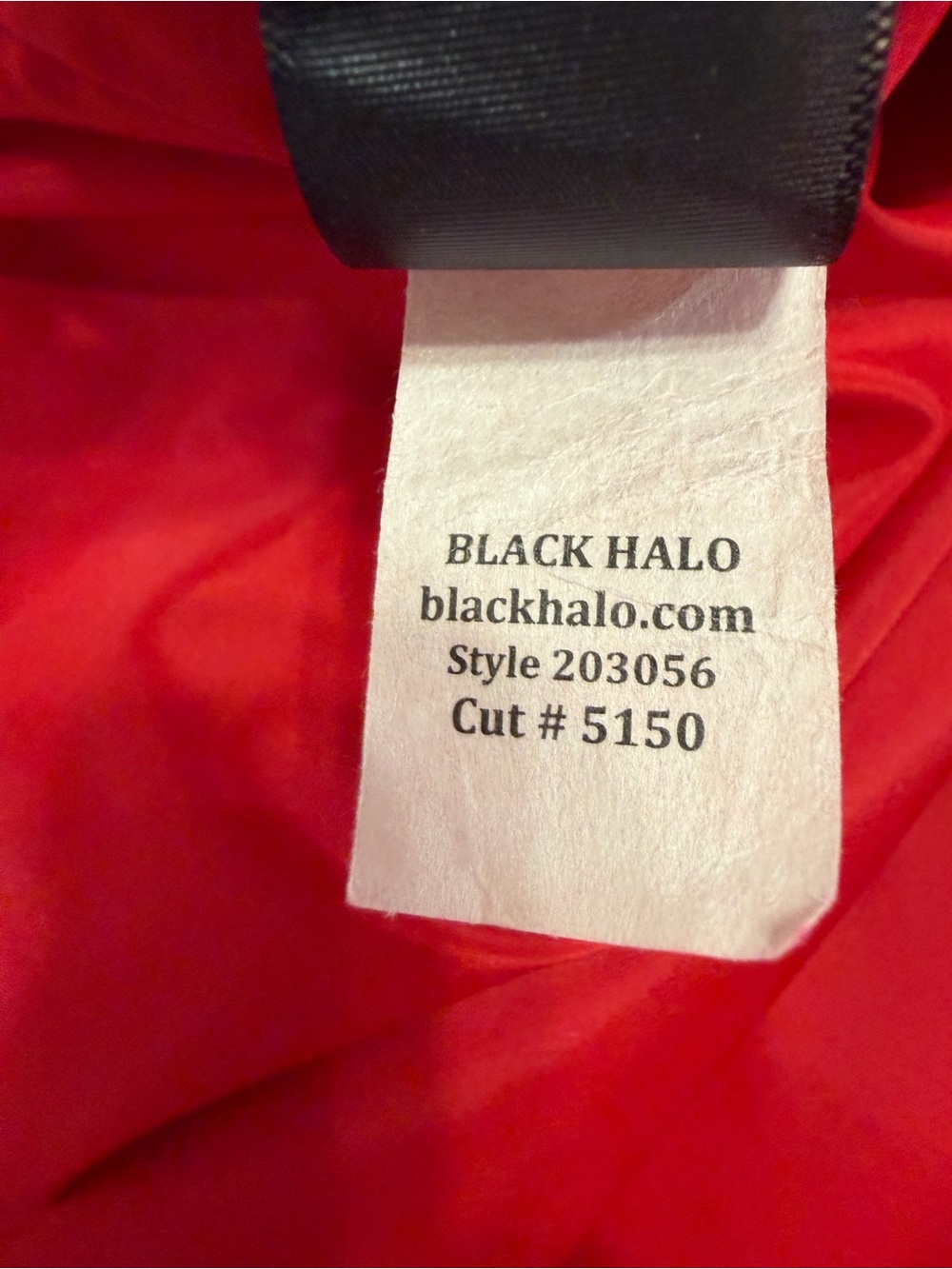 Black Halo Red Midi Sheath Dress with Slim Black Belt Size 2 - Picture 9 of 16